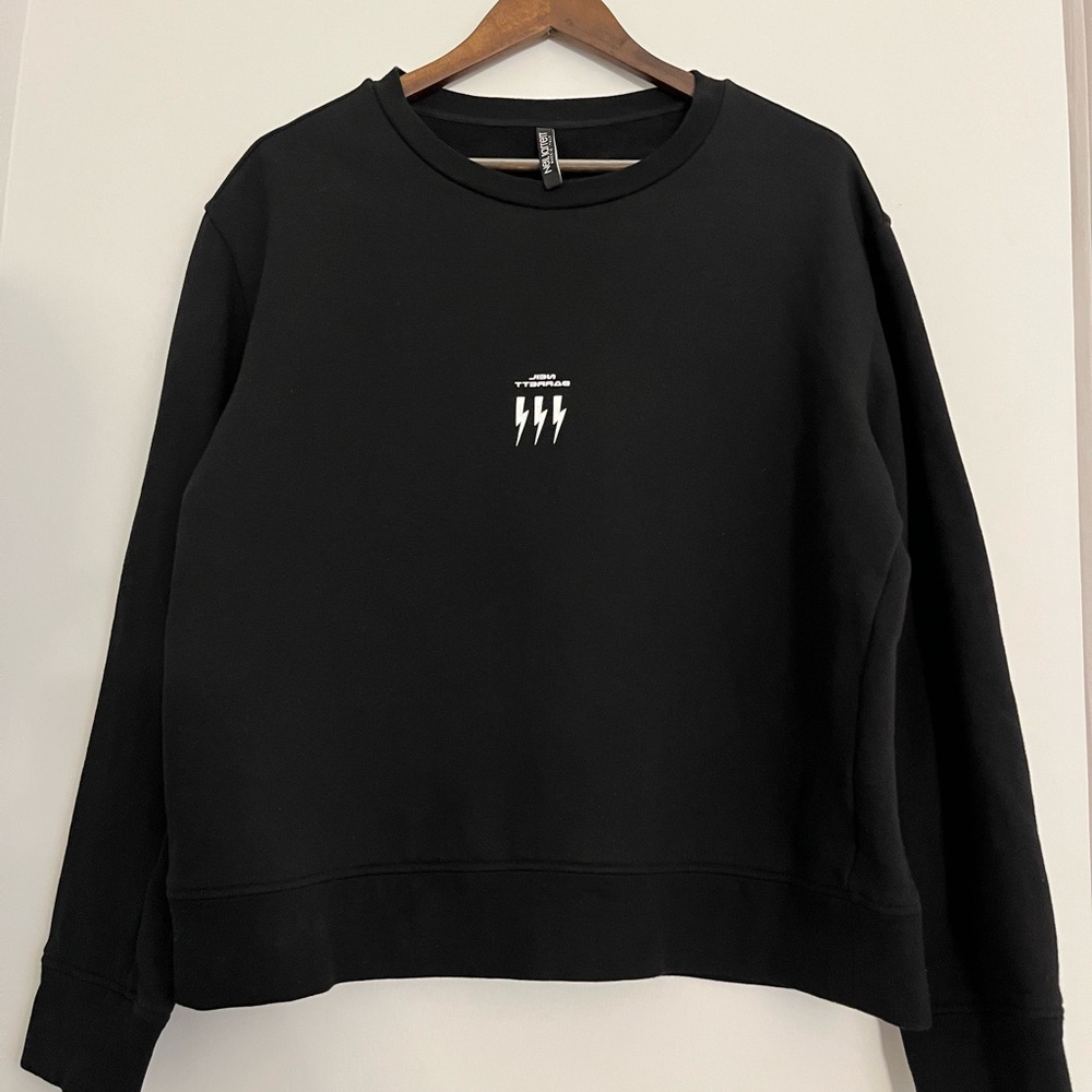 NEIL BARRETT Mirrored Logo Sweatshirt